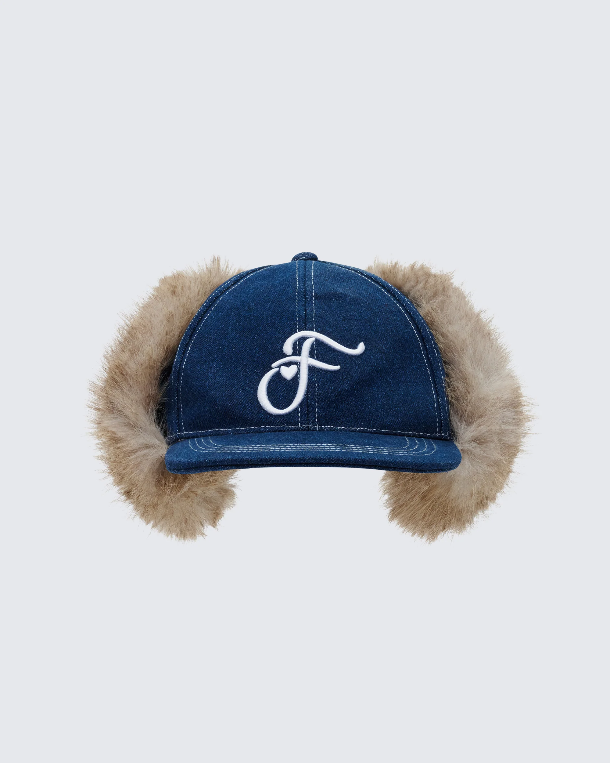 Aeliana Blue Denim Icon Trapper Cap
