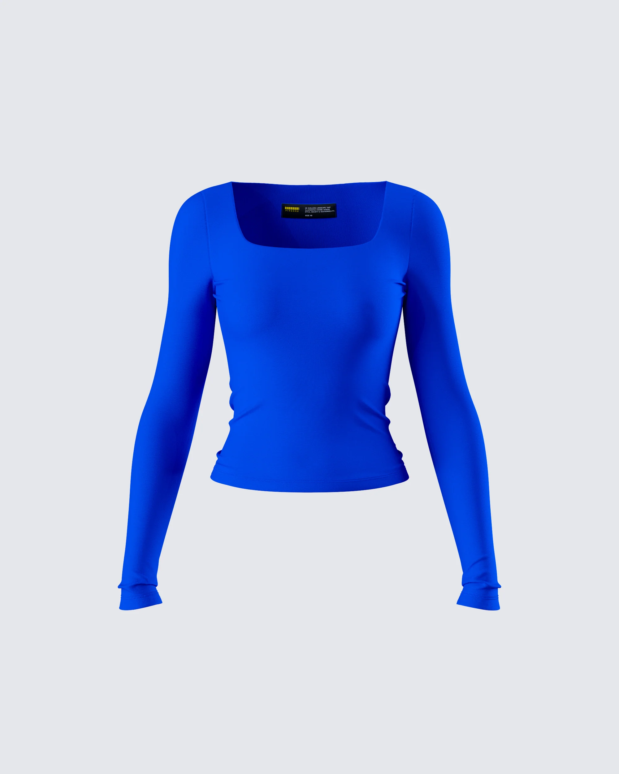 Brynee Blue Long Sleeve Top