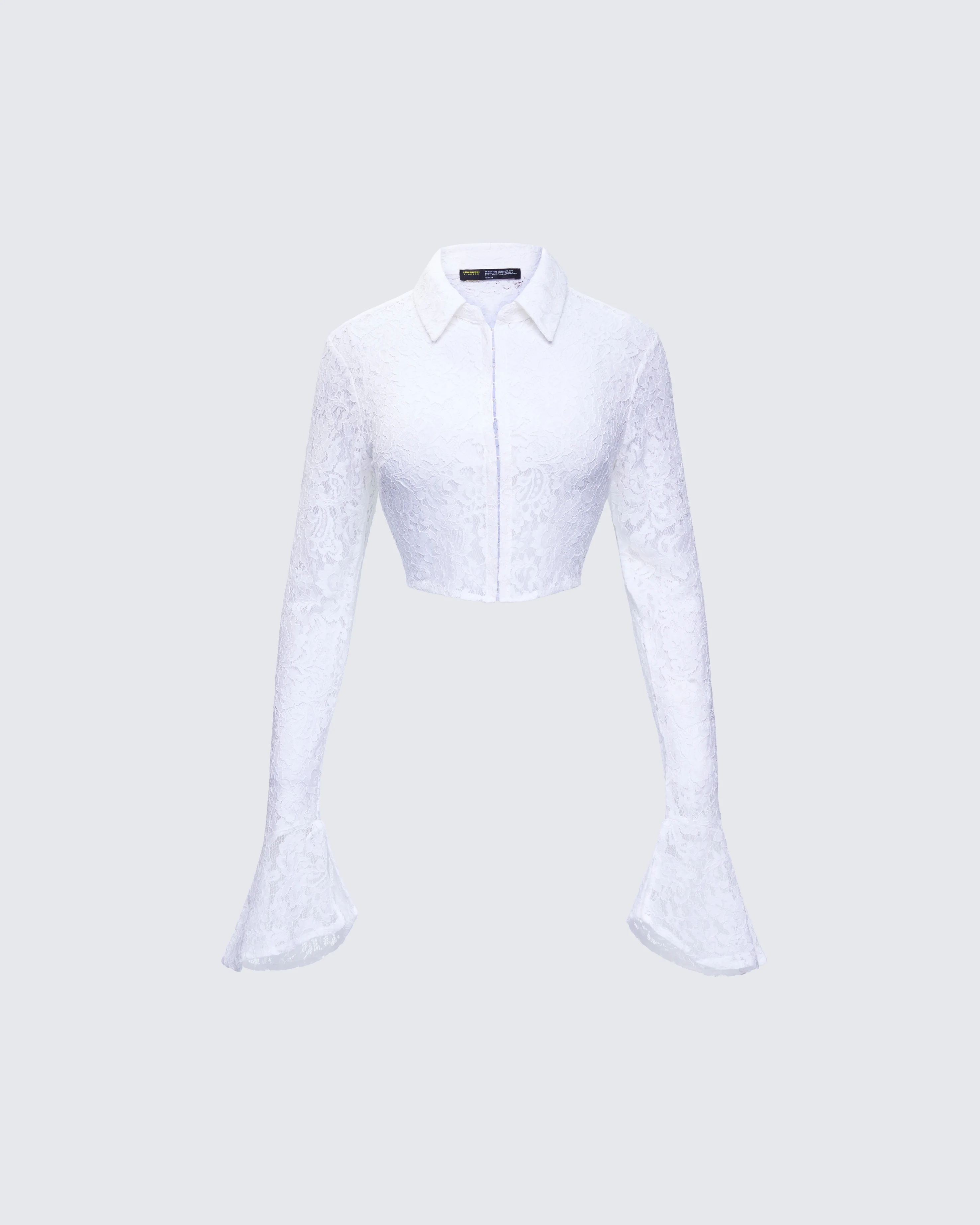 Eunji White Lace Blouse Top