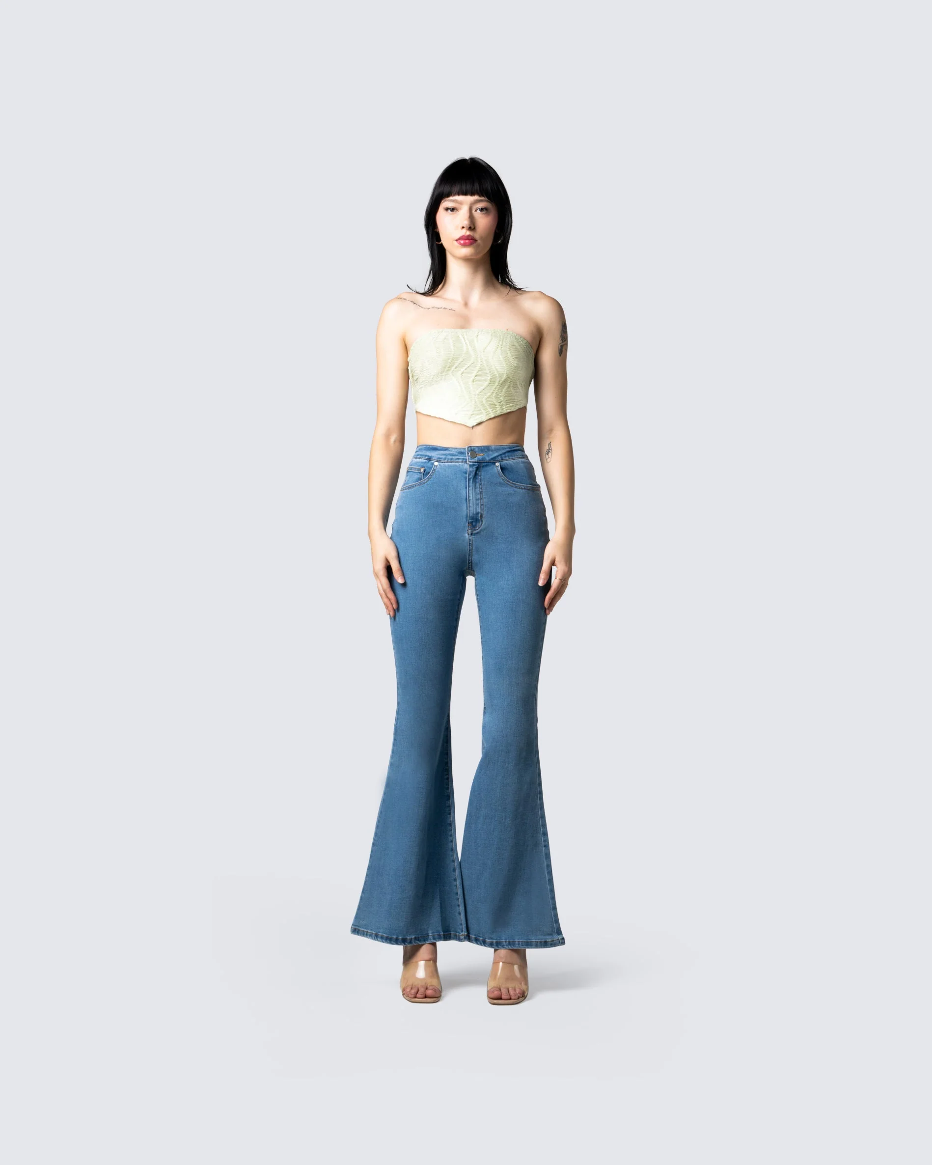 Skyler Green Strapless Top - Image 4